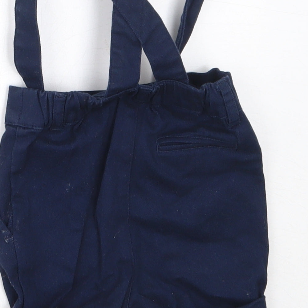 TU Boys Blue  Cotton Cropped Trousers Size 0-3 Months