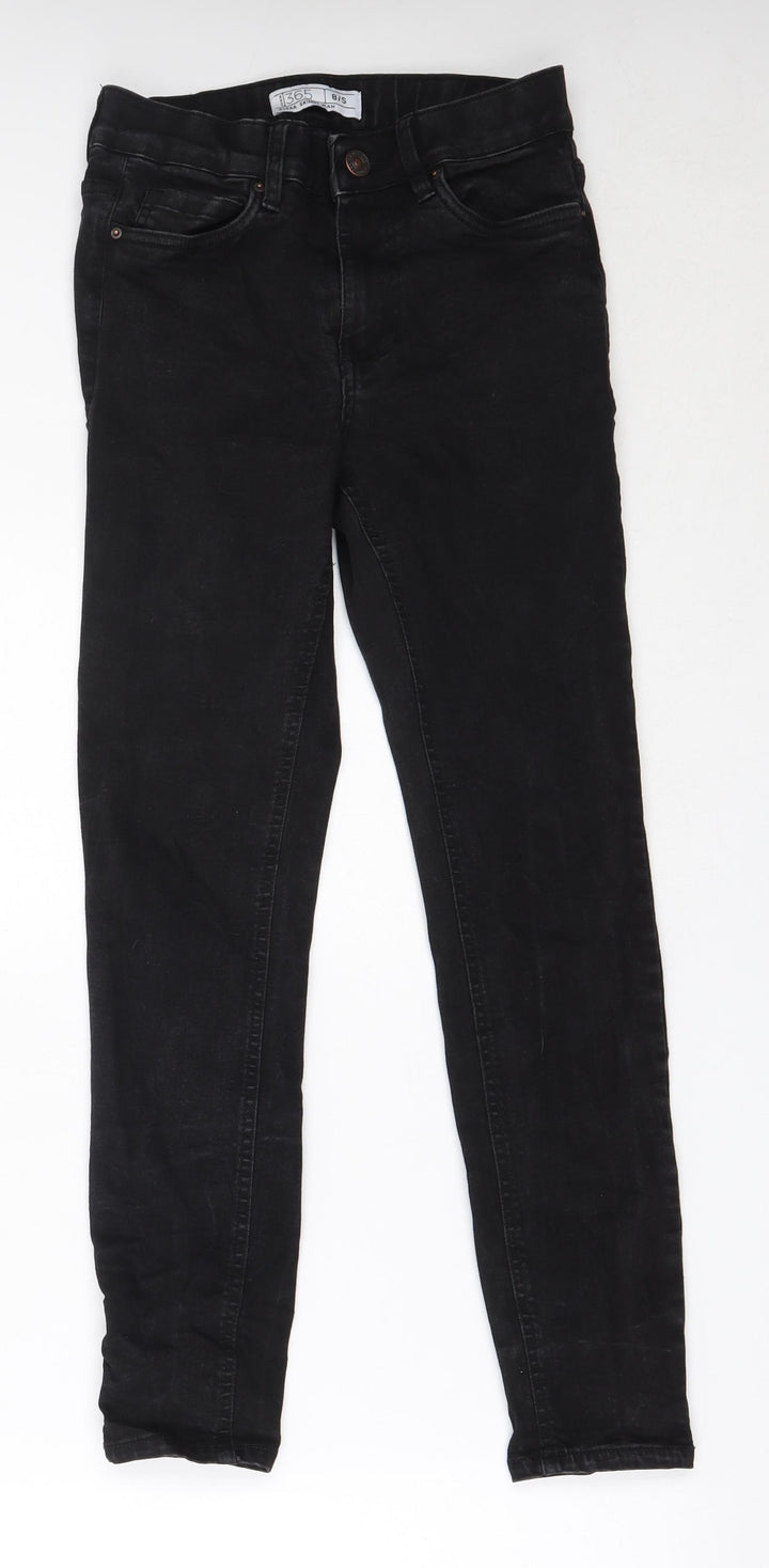 365 Denim Womens Black  Cotton Skinny Jeans Size 8 L25 in Regular