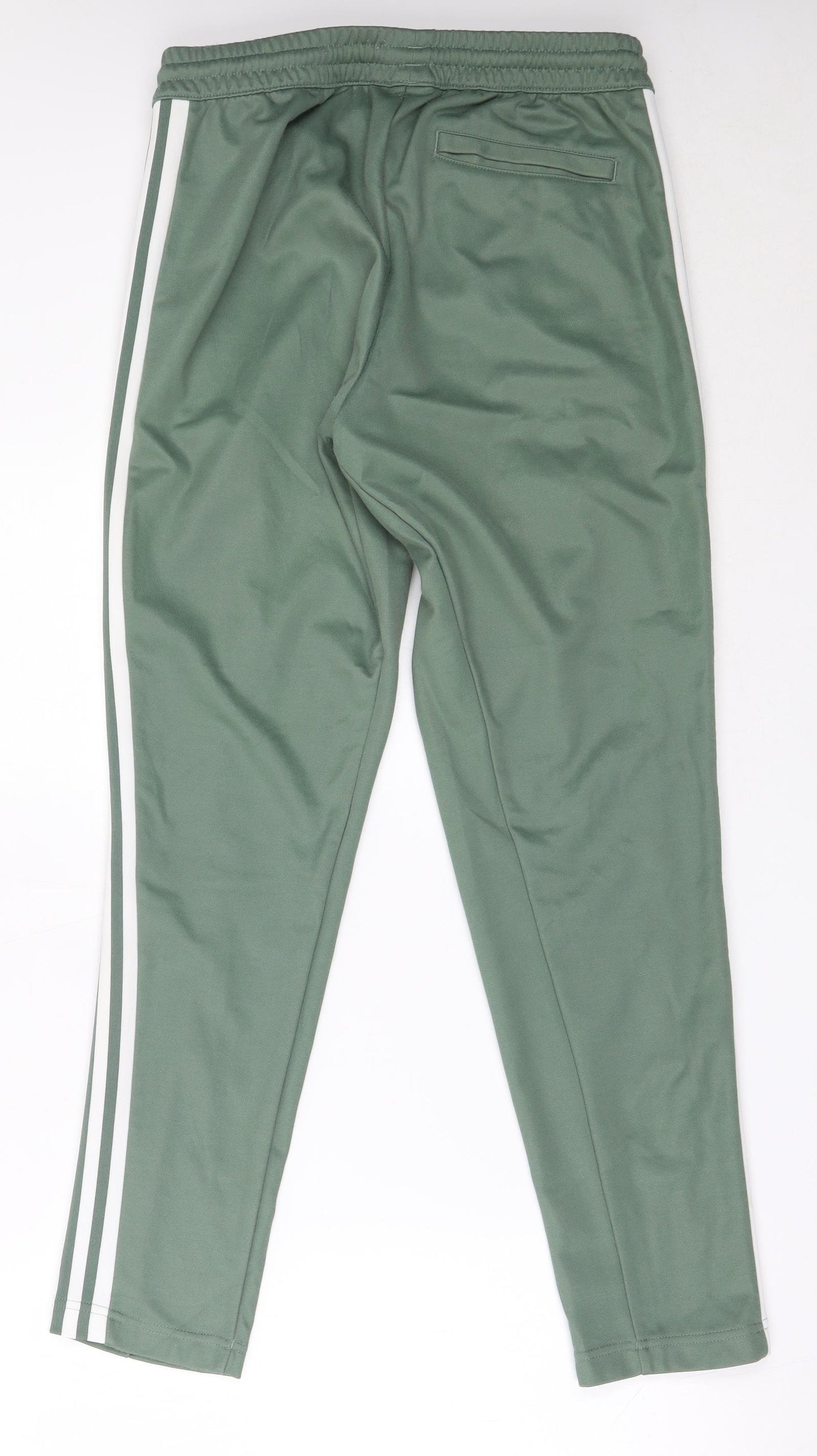 adidas Mens Green  Cotton Sweatpants Trousers Size S L29 in Regular