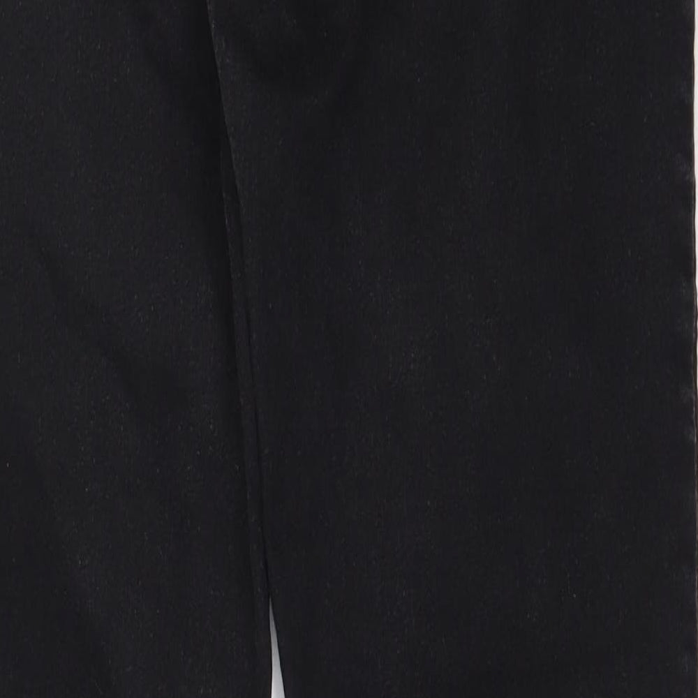 Preworn Womens Black  Cotton Jegging Jeans Size 14 L29 in Regular