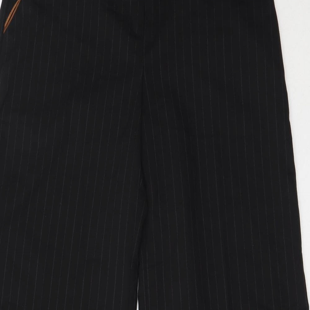 Marks and Spencer Womens Black  Polyester Trousers  Size 8 L30.5 in Regular
