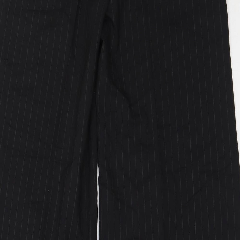 Marks and Spencer Womens Black  Polyester Trousers  Size 8 L30.5 in Regular