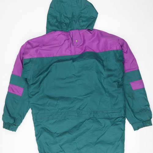 Outdoor Scene Mens Green   Rain Coat Coat Size M