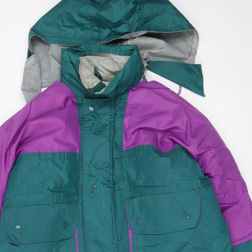 Outdoor Scene Mens Green   Rain Coat Coat Size M