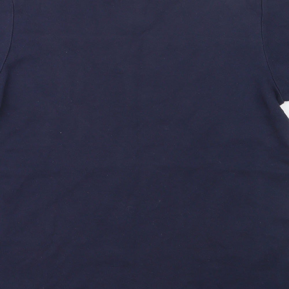 George Boys Blue  Cotton Basic T-Shirt Size 12-13 Years Round Neck