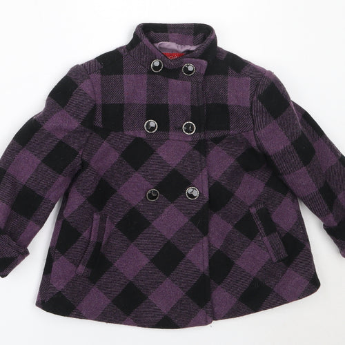 Mariquita Perez Girls Purple   Overcoat Coat Size 2 Years