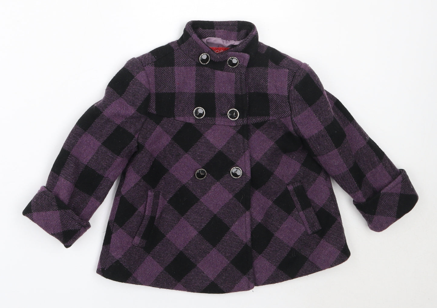 Mariquita Perez Girls Purple   Overcoat Coat Size 2 Years