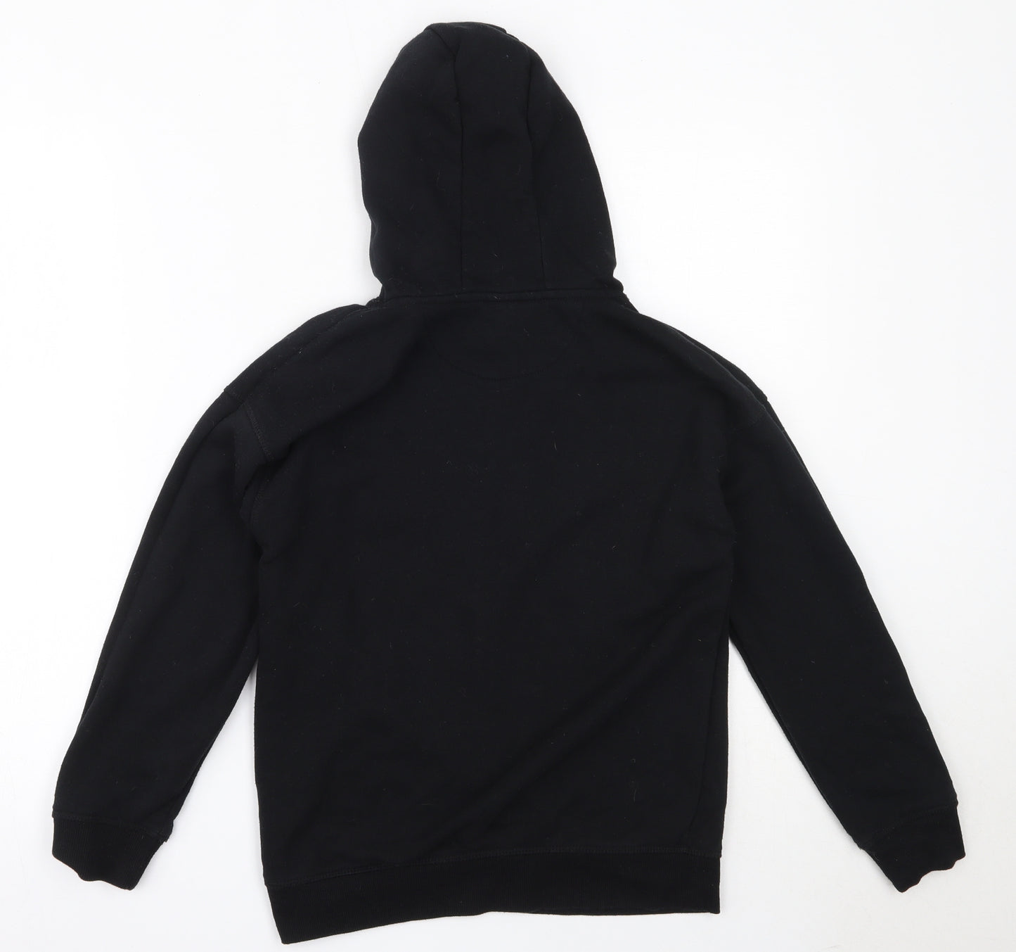 Primark Boys Black  Cotton Pullover Hoodie Size 10-11 Years