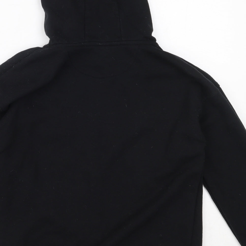 Primark Boys Black  Cotton Pullover Hoodie Size 10-11 Years