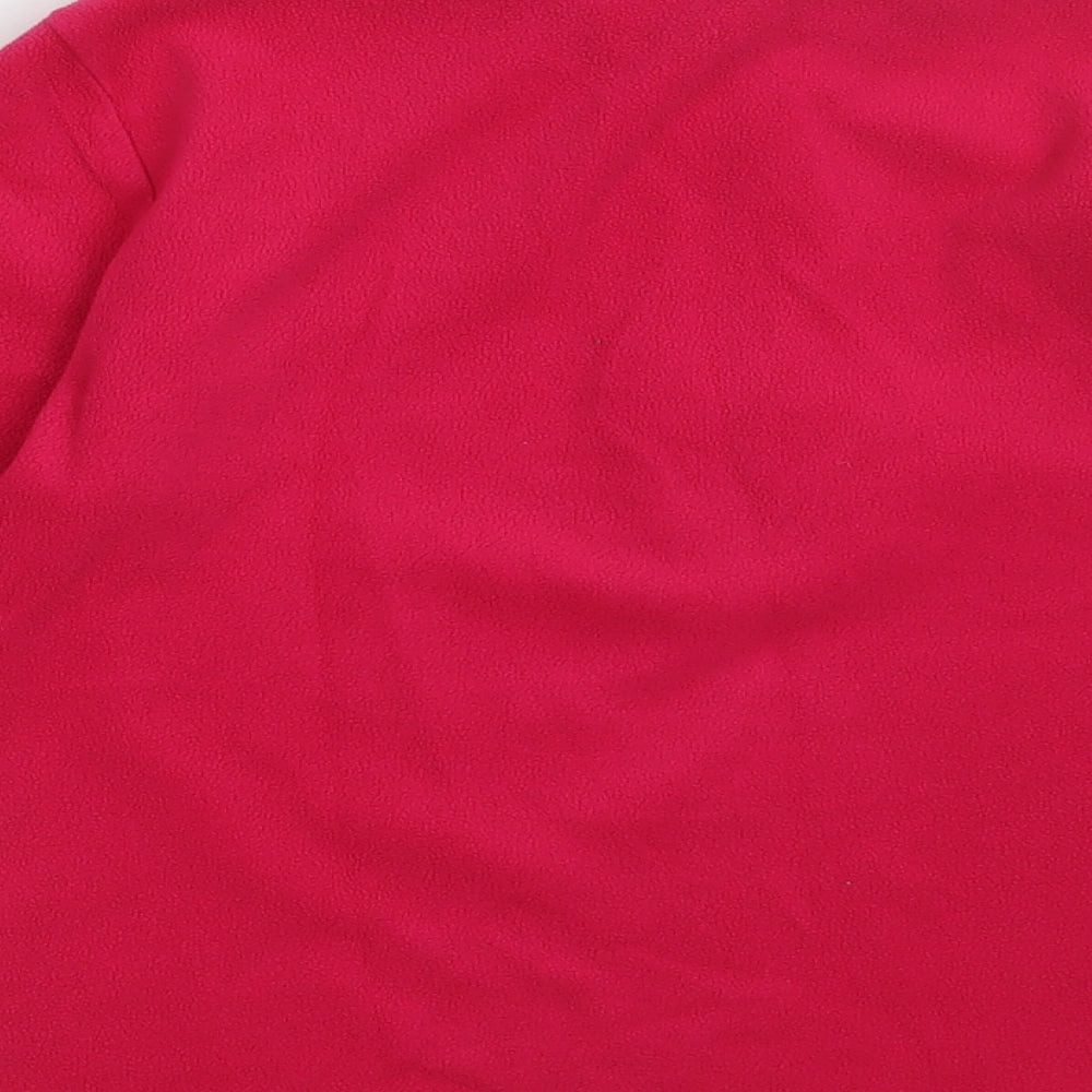 Trespass Girls Pink  Polyester Pullover Sweatshirt Size 9-10 Years  Zip