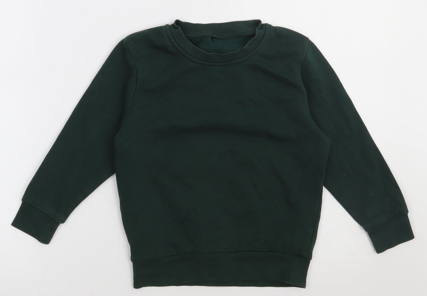 George Boys Green  Cotton Pullover Sweatshirt Size 4-5 Years  Pullover - school Wear