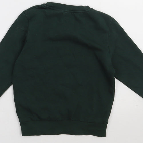 George Boys Green  Cotton Pullover Sweatshirt Size 4-5 Years  Pullover - school Wear