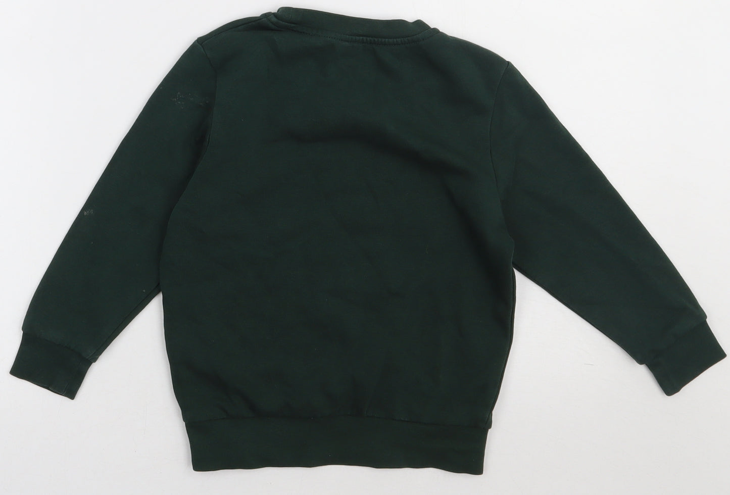 George Boys Green  Cotton Pullover Sweatshirt Size 4-5 Years  Pullover - school Wear