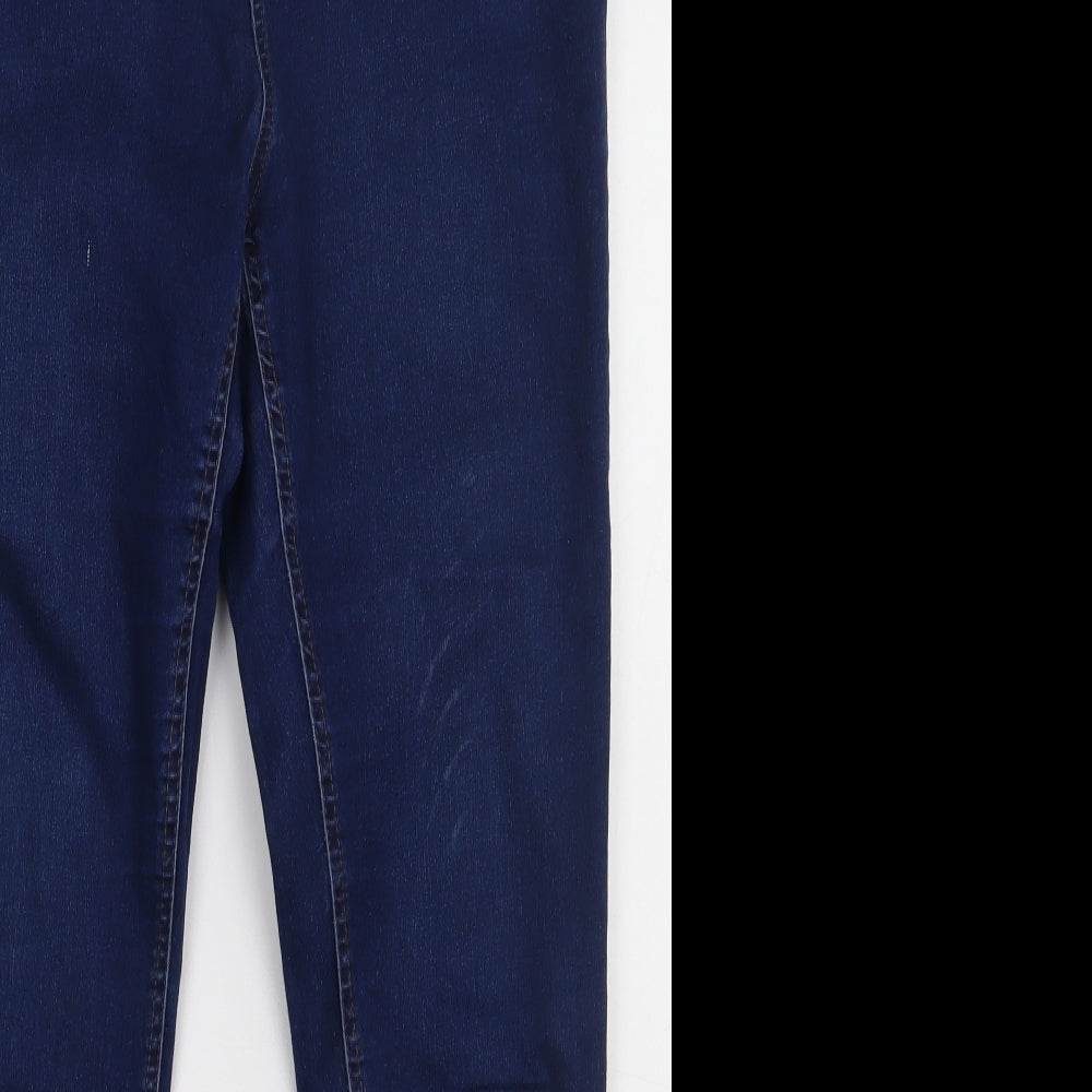 New Look Womens Blue  Cotton Jegging Trousers Size 16 L31 in Regular