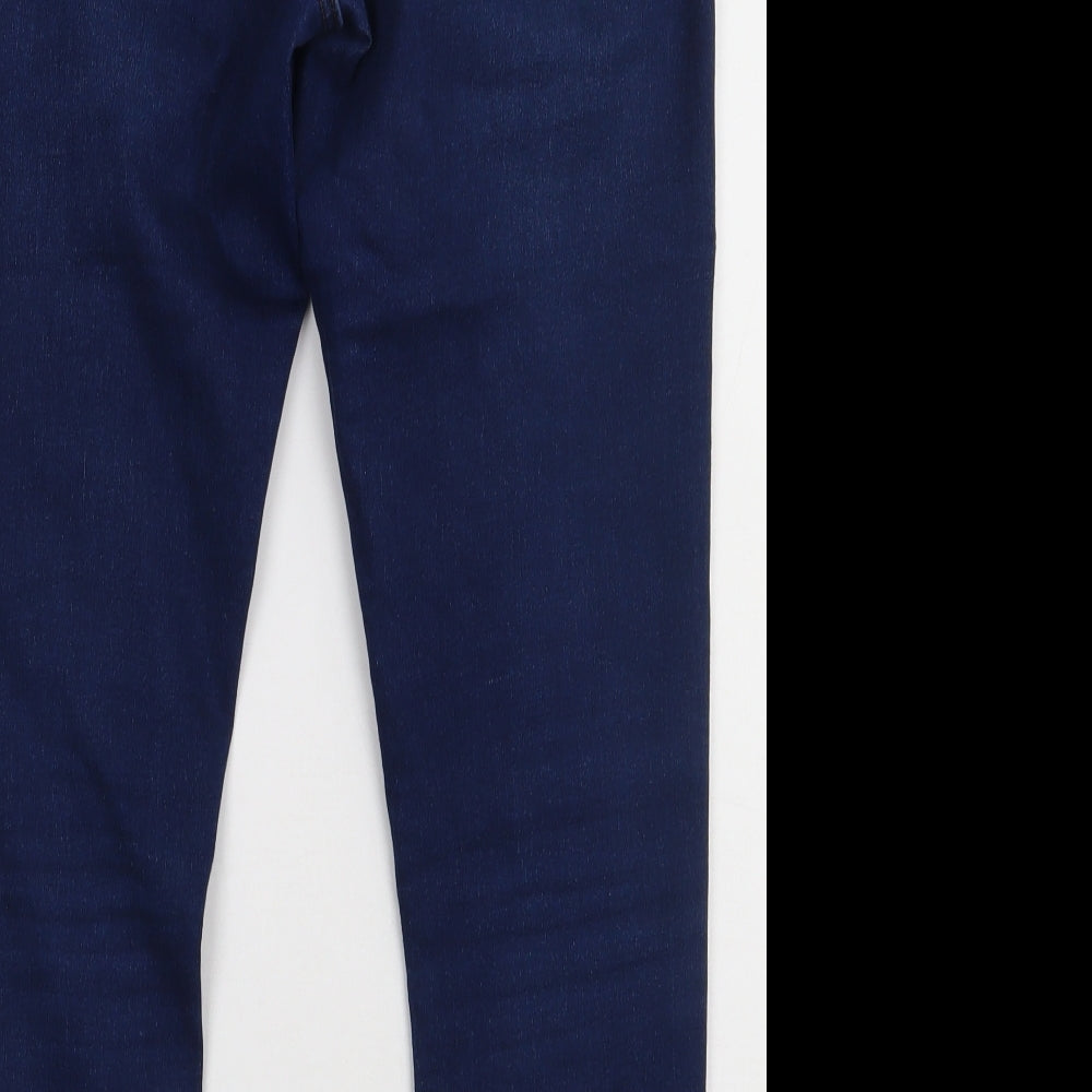 New Look Womens Blue  Cotton Jegging Trousers Size 16 L31 in Regular
