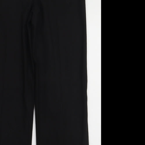 VILA Womens Black  Polyester Trousers  Size M L32 in Regular Hook & Eye