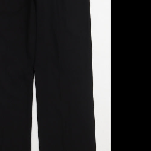 VILA Womens Black  Polyester Trousers  Size M L32 in Regular Hook & Eye