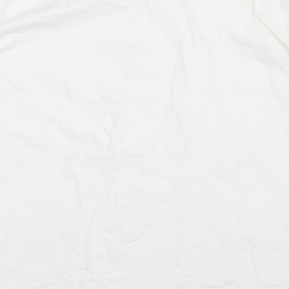H&M Mens White  Cotton Pullover Sweatshirt Size S