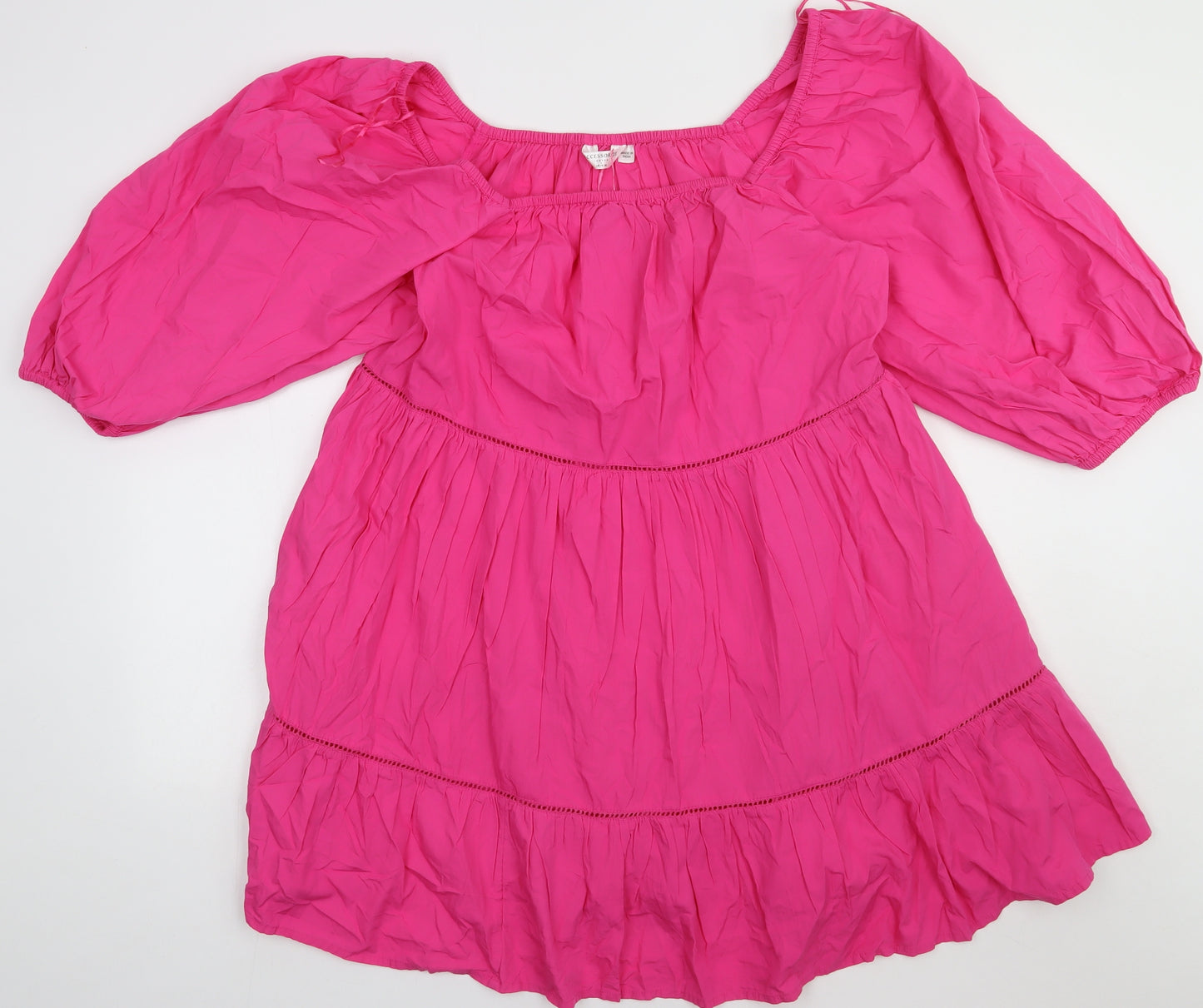 Accessories Womens Pink  Cotton Basic T-Shirt Size 18 Off the Shoulder