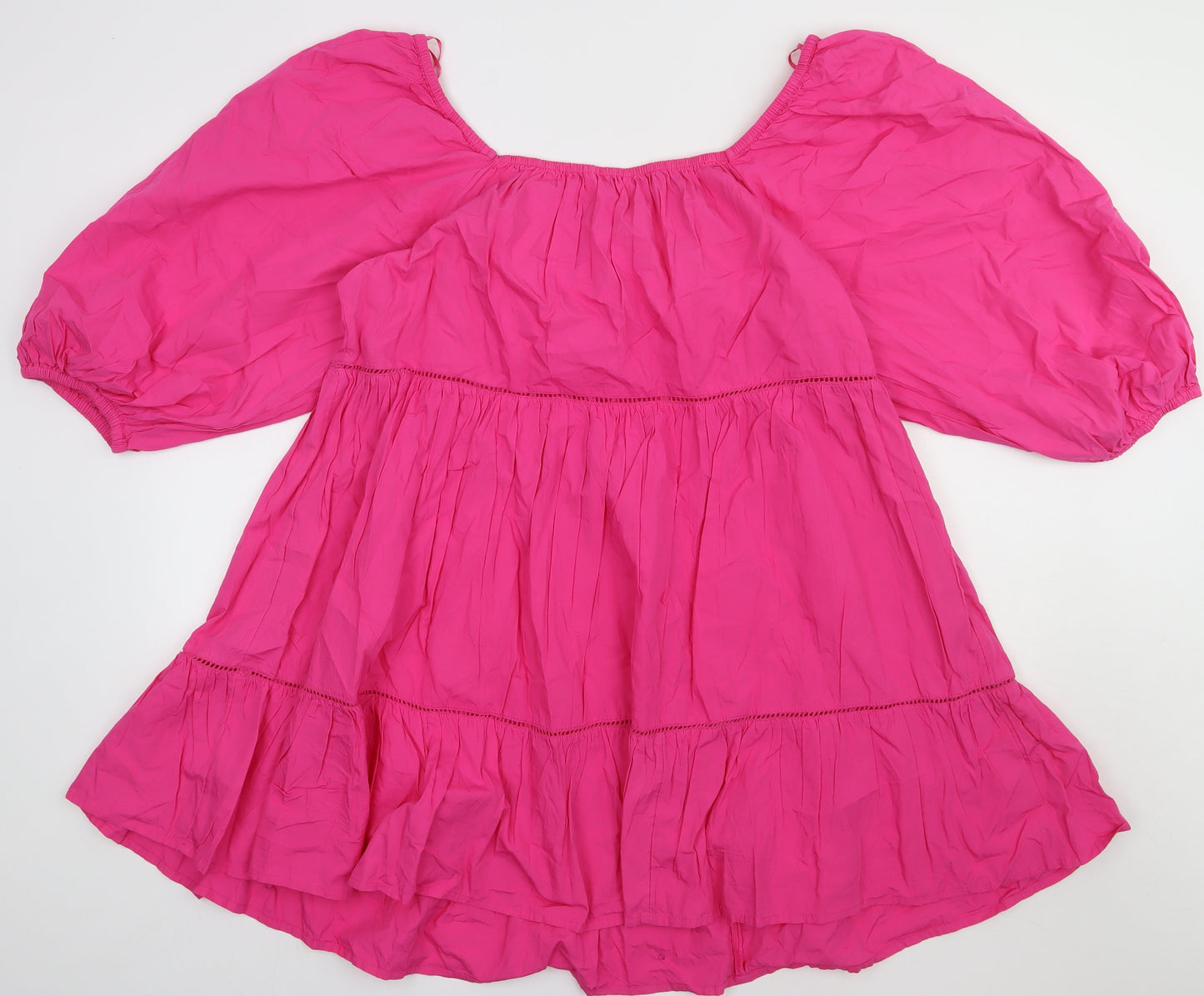 Accessories Womens Pink  Cotton Basic T-Shirt Size 18 Off the Shoulder