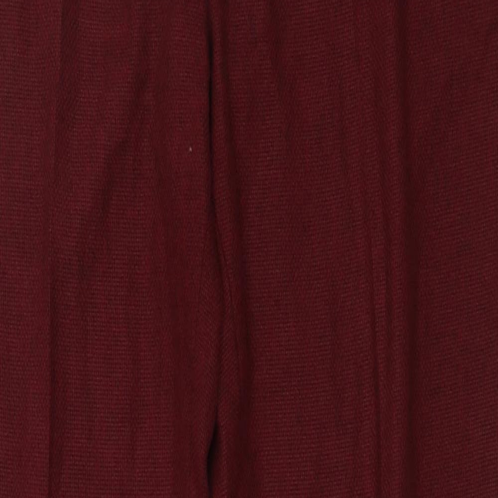 ASOS Mens Red  Polyester Trousers  Size 32 L32 in Regular Button