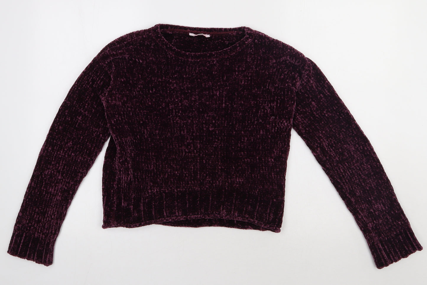 miss evie Girls Purple  Polyester Pullover Sweatshirt Size 11-12 Years  Pullover