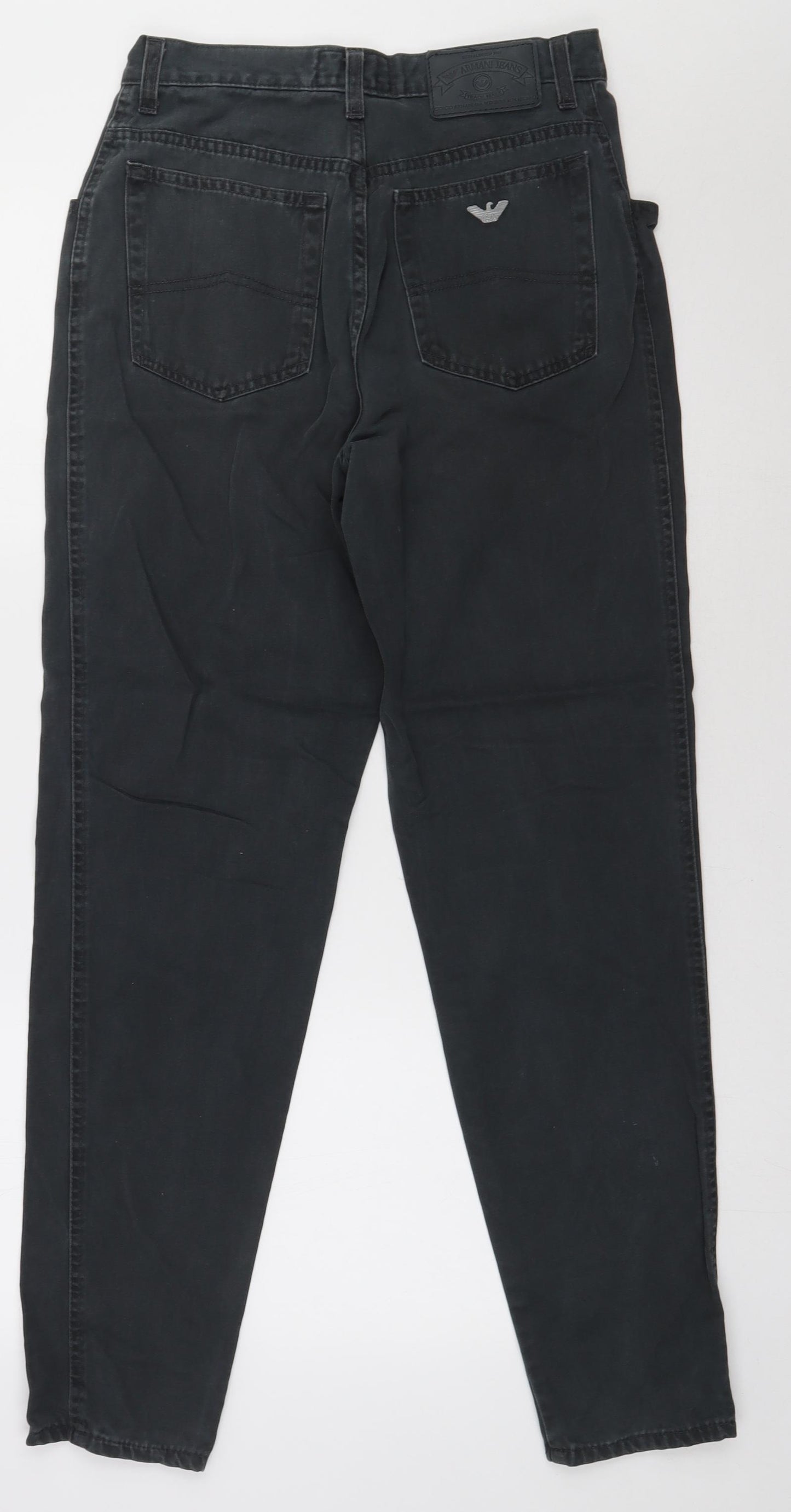 Armani Jeans Mens Grey  Cotton Skinny Jeans Size 30 L31 in Regular Button