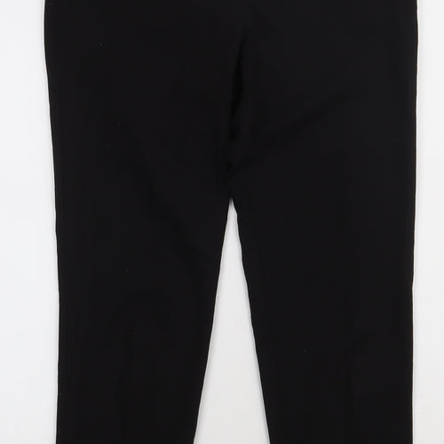 Topshop Womens Black  Polyester Trousers  Size 8 L30 in Regular Hook & Eye