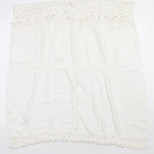 F&F Womens White  Viscose Basic T-Shirt Size XS Crew Neck - cover up