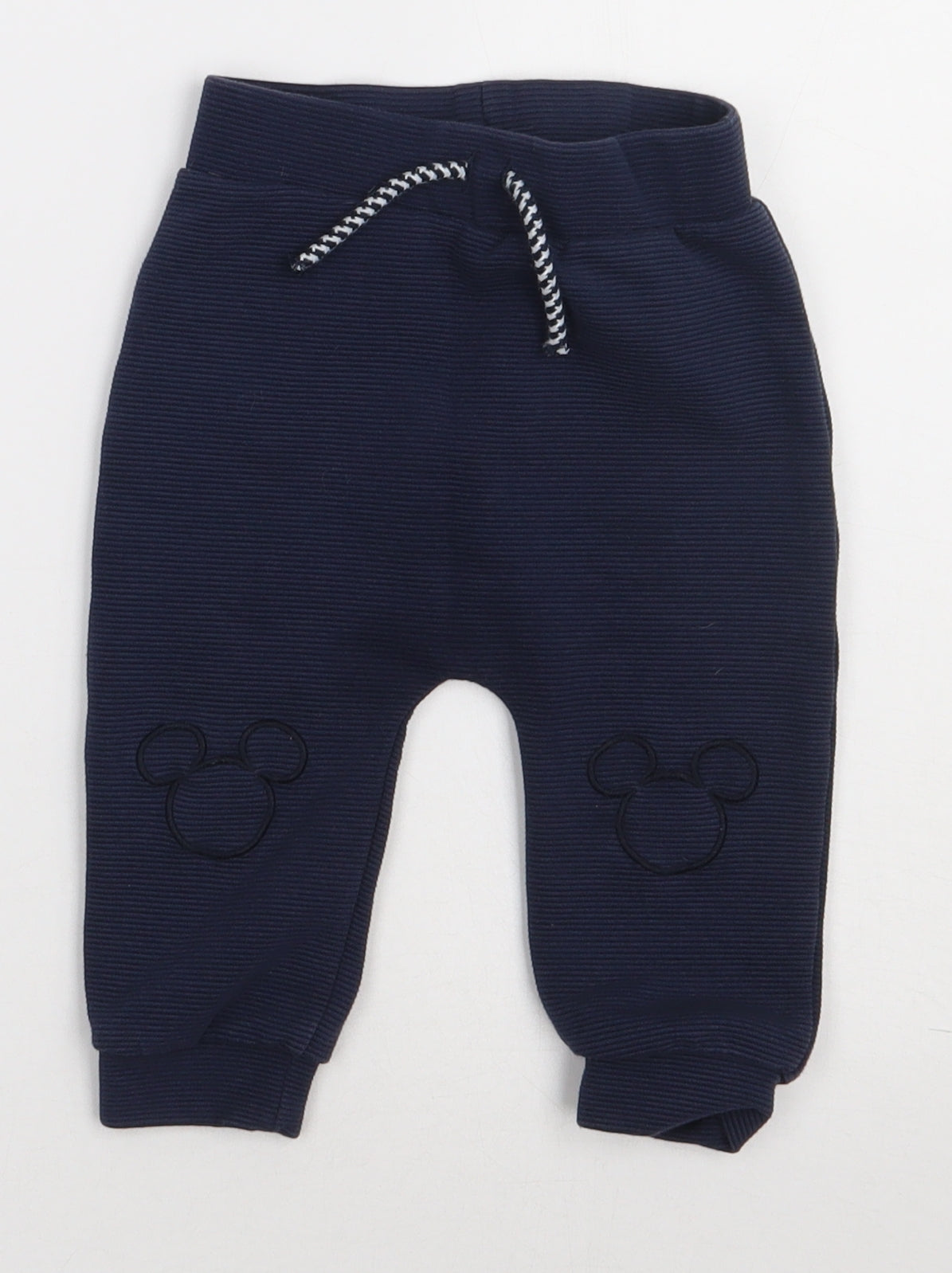 George Boys Blue  Polyester Jogger Trousers Size 12-18 Months  Tie - Micky Mouse