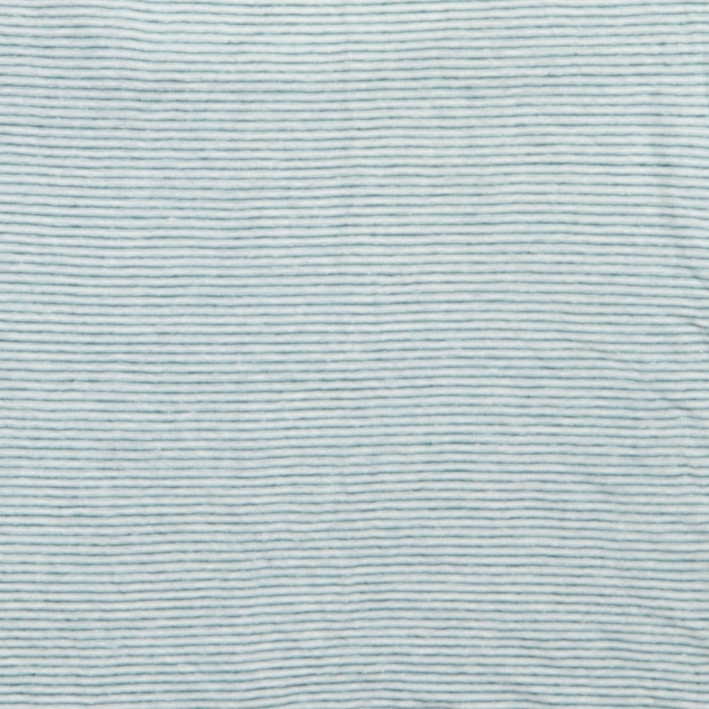Poetry Womens Green Striped Linen Basic T-Shirt Size 22 Crew Neck