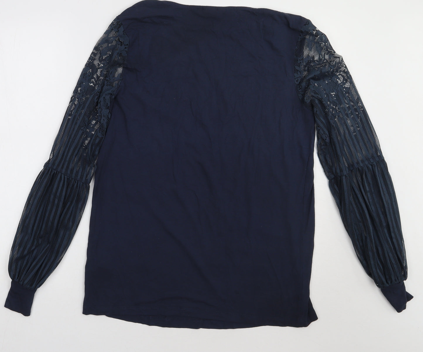 Body Flirt Womens Blue  Viscose Pullover Sweatshirt Size M  Pullover - lace detail arms