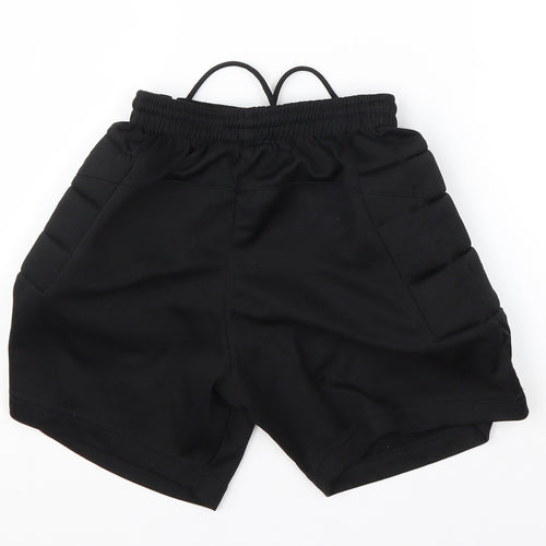 Carlotti Boys Black  Polyester Sweat Shorts Size M  Regular Drawstring