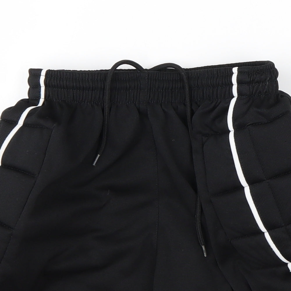 Carlotti Boys Black  Polyester Sweat Shorts Size M  Regular Drawstring