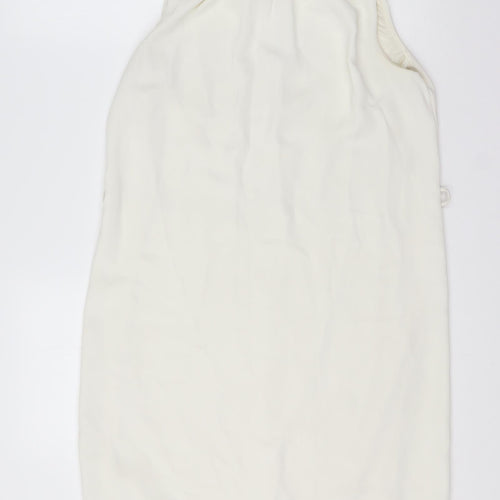 Zara Womens Ivory  Polyester A-Line  Size M  Round Neck Pullover