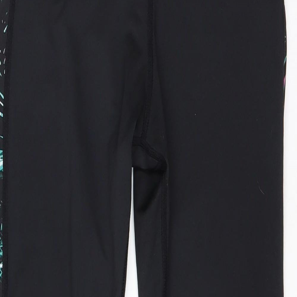 New Look Womens Black  Polyester Capri Leggings Size S L25 in