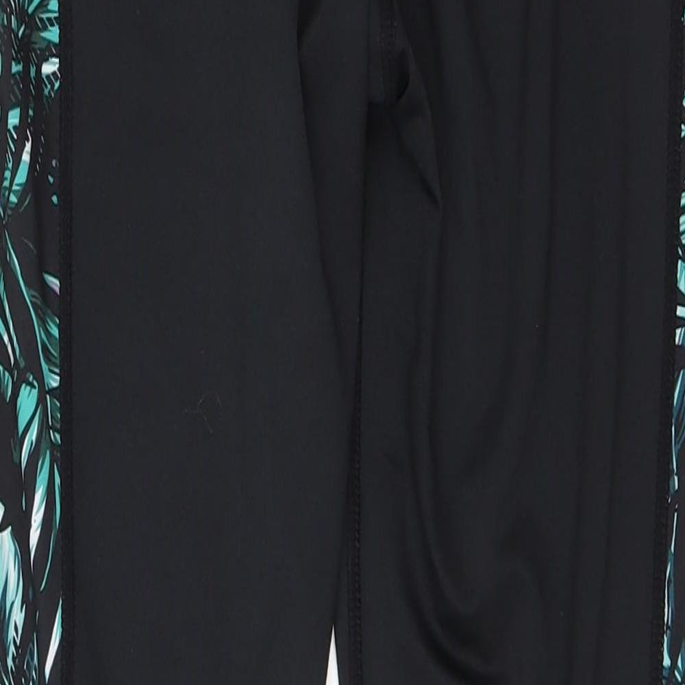New Look Womens Black  Polyester Capri Leggings Size S L25 in
