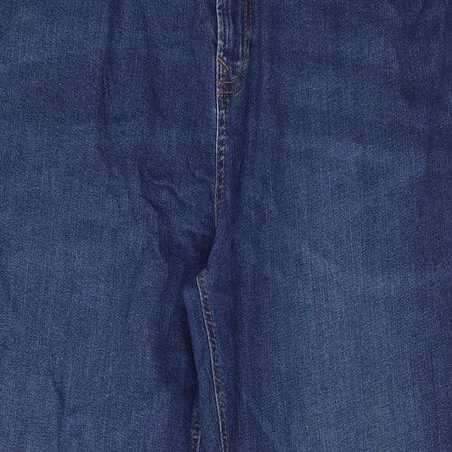 NEXT Mens Blue  Cotton Straight Jeans Size 40 in L32 in Regular Button