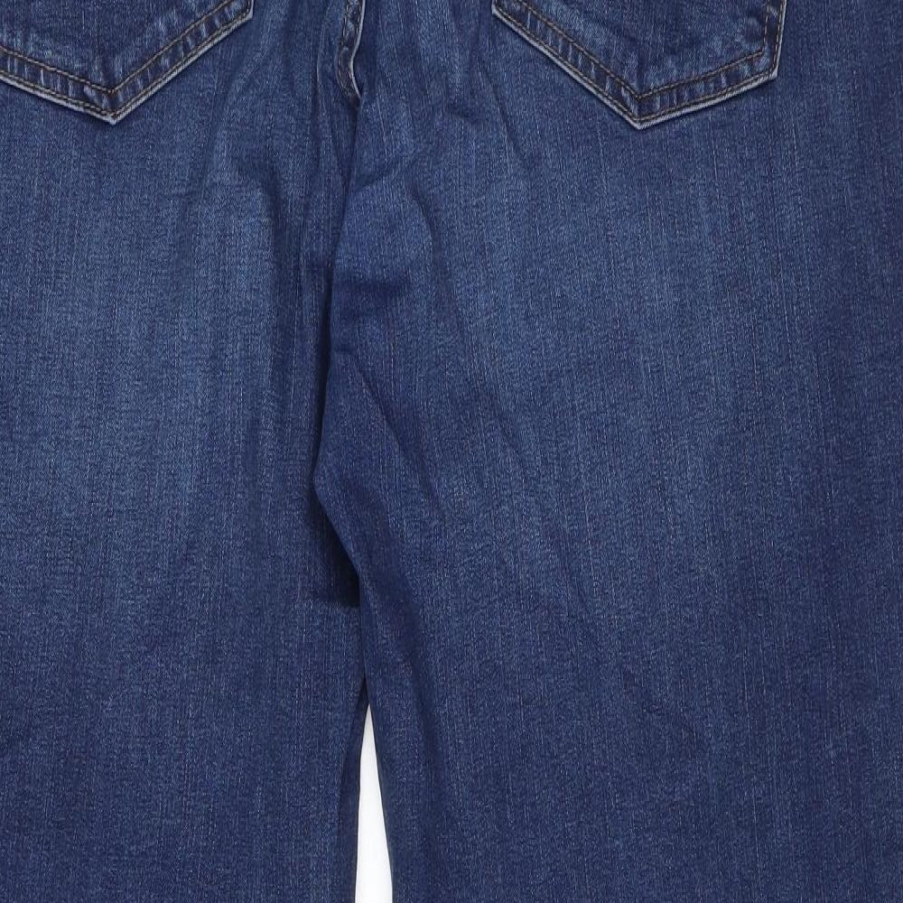 NEXT Mens Blue  Cotton Straight Jeans Size 40 in L32 in Regular Button