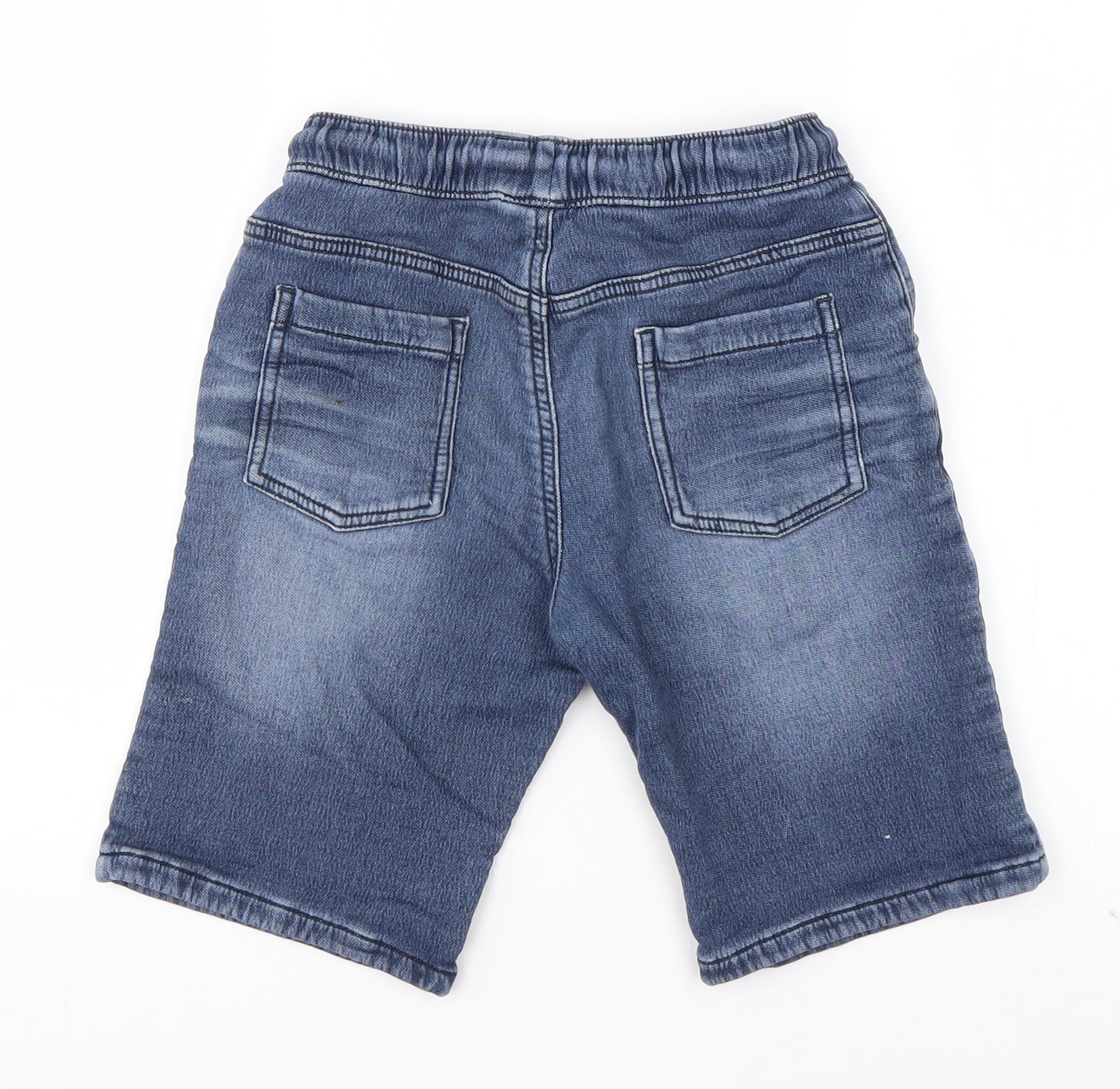 George Boys Blue  Cotton Bermuda Shorts Size 9-10 Years  Regular