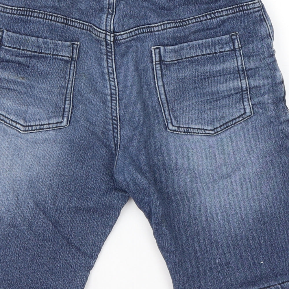 George Boys Blue  Cotton Bermuda Shorts Size 9-10 Years  Regular