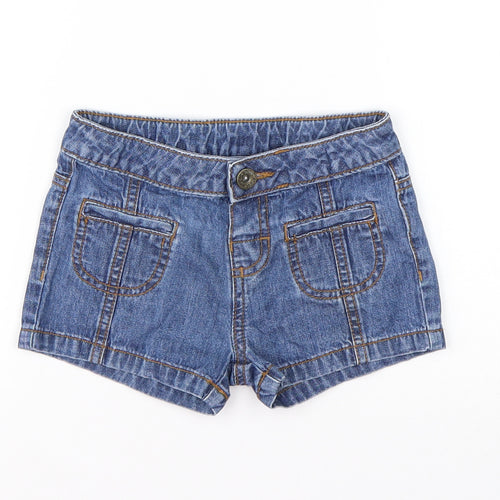 Mini Club Baby Blue  Cotton Cropped Jeans Size 12-18 Months  Button