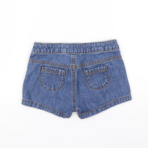 Mini Club Baby Blue  Cotton Cropped Jeans Size 12-18 Months  Button
