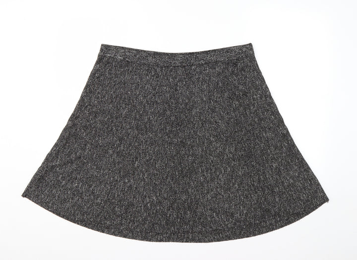 Max Studio Womens Grey  Acrylic Flare Skirt Size XL