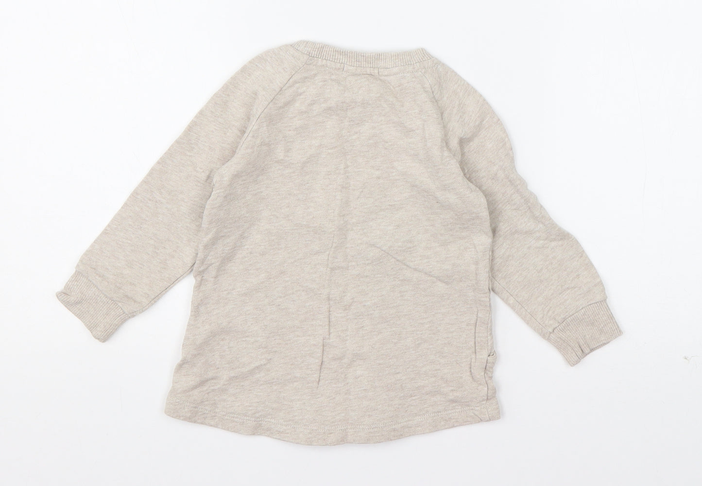 Blue Zoo Girls Beige  Cotton Pullover Jumper Size 18-24 Months  Pullover - zebra