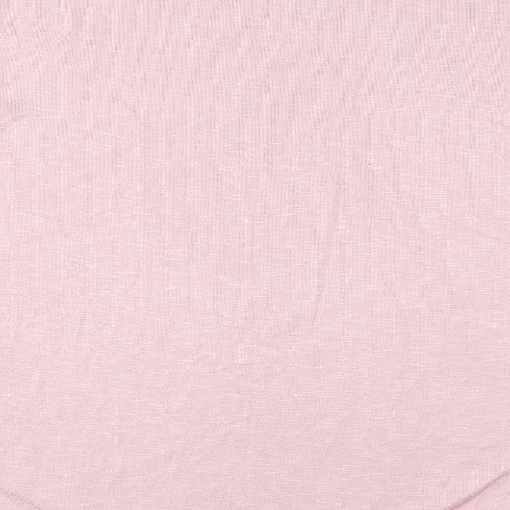 Papaya Womens Pink  Viscose Basic T-Shirt Size 16 Boat Neck