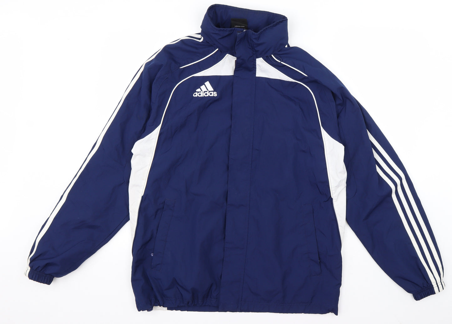 adidas Mens Blue Striped  Jacket  Size S  Zip