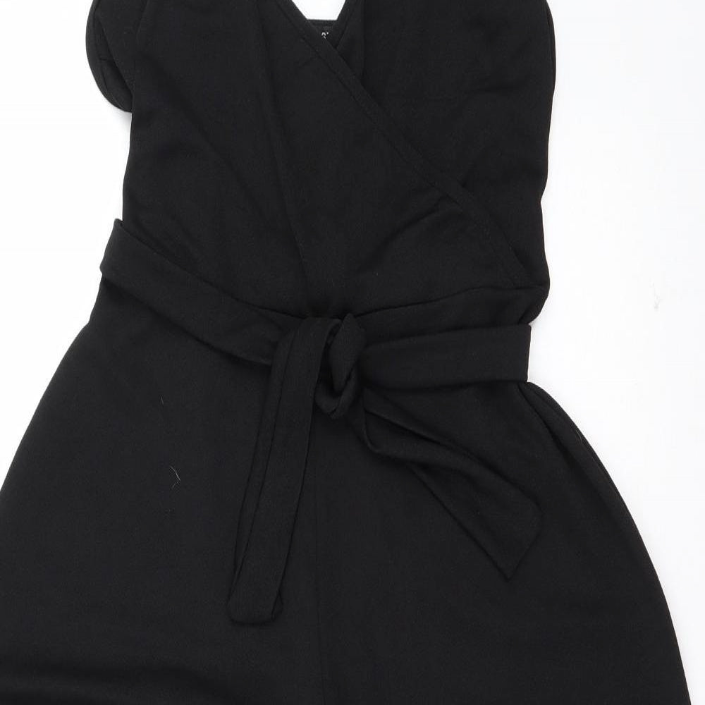 Nasty Gal Womens Black  Polyester Jumpsuit One-Piece Size 12 L21 in Pullover