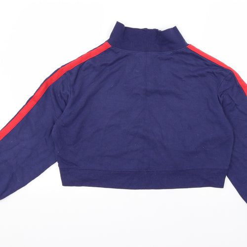 Divided by H&M Womens Blue Striped Cotton Pullover Sweatshirt Size S  Pullover