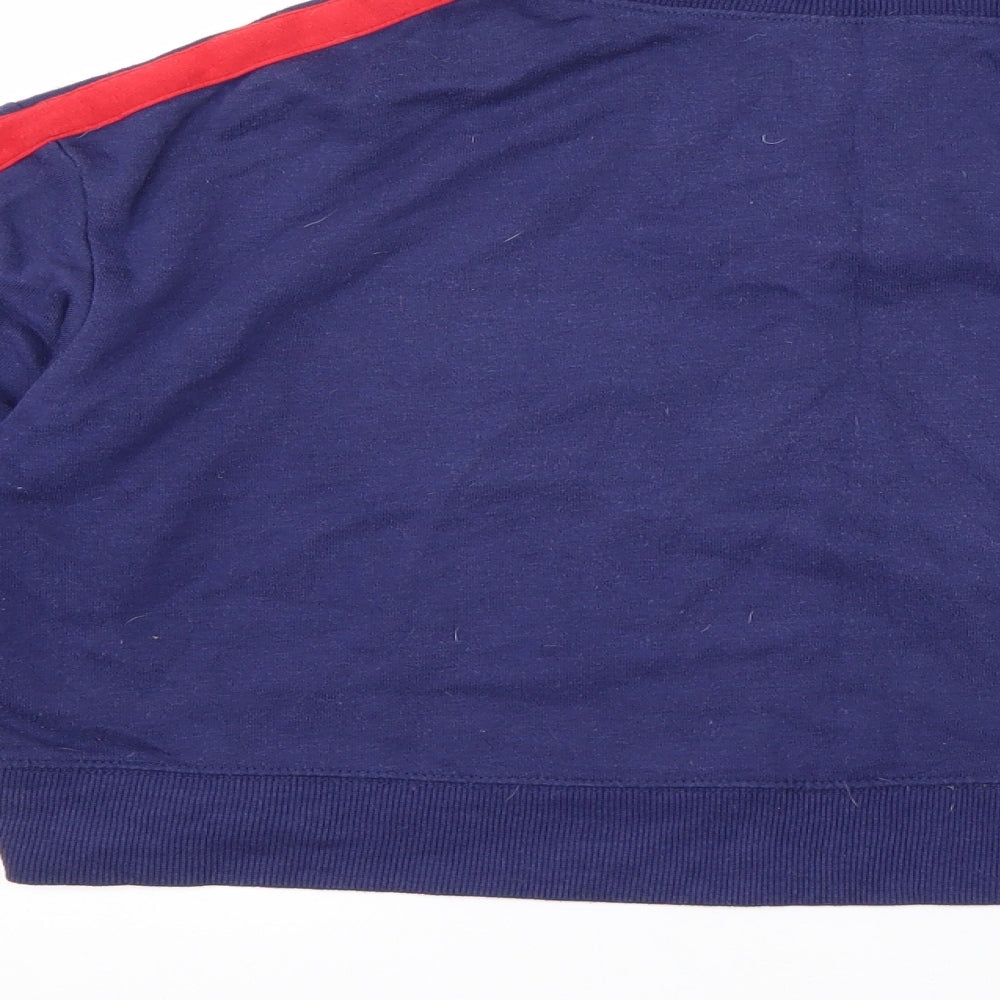 Divided by H&M Womens Blue Striped Cotton Pullover Sweatshirt Size S  Pullover